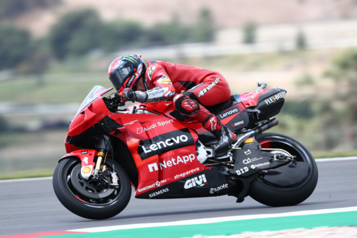 2021 Portuguese MotoGP Bagnaia fastest Friday