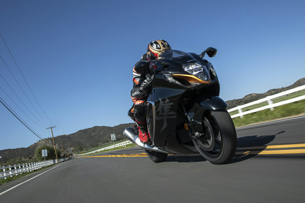 2022 Suzuki Hayabusa at speed