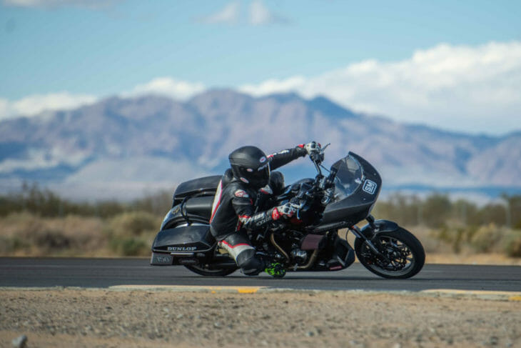 Tony Shreds on the Speed Merchant bagger. Photo by Justin George