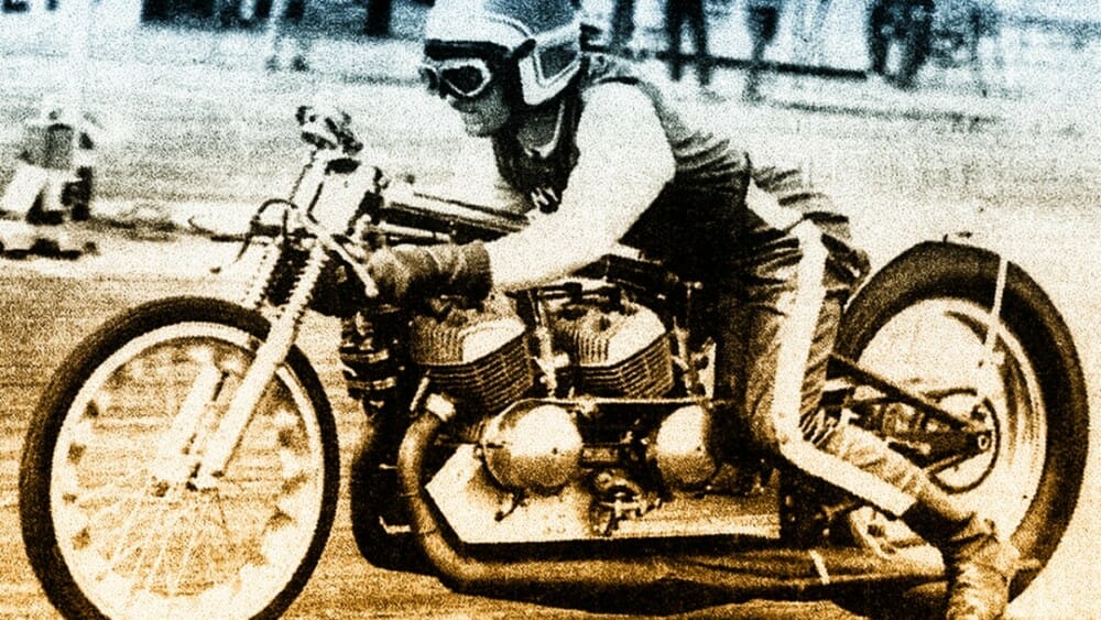 Drag Racer Tony Nicosia. Photo Courtesy of AHRMA