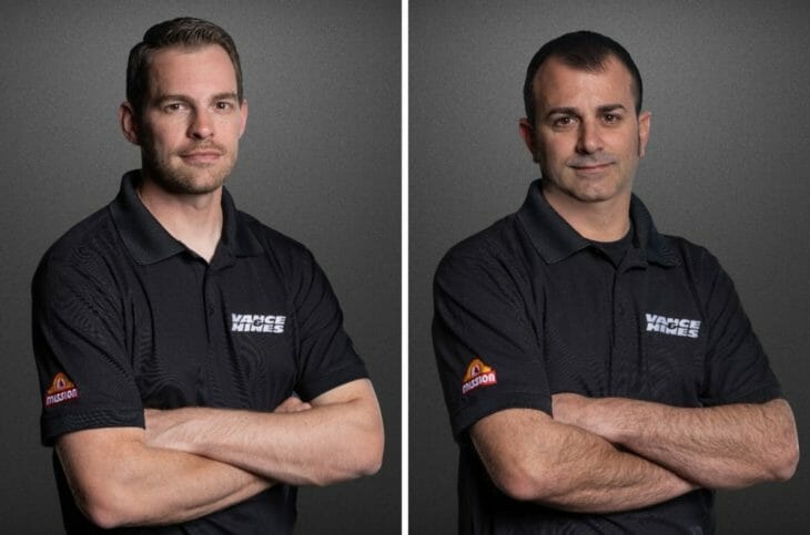 Andrew Hines and Eddie Krawiec