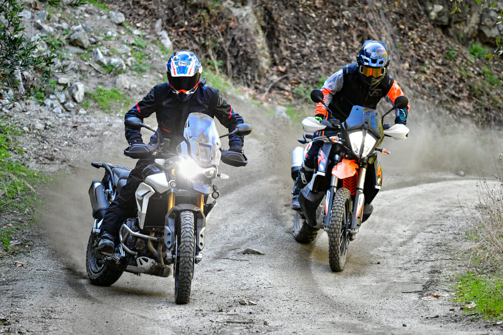 KTM 890 Adventure R and Triumph Tiger 900 Rally Pro