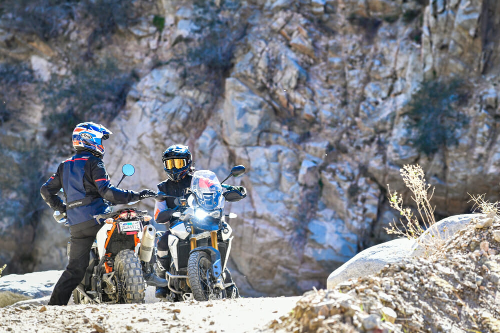 KTM 890 Adventure R and Triumph Tiger 900 Rally Pro