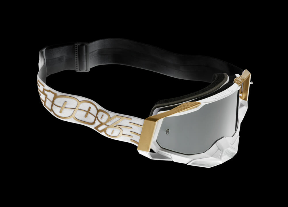 White and deals gold 100 goggles