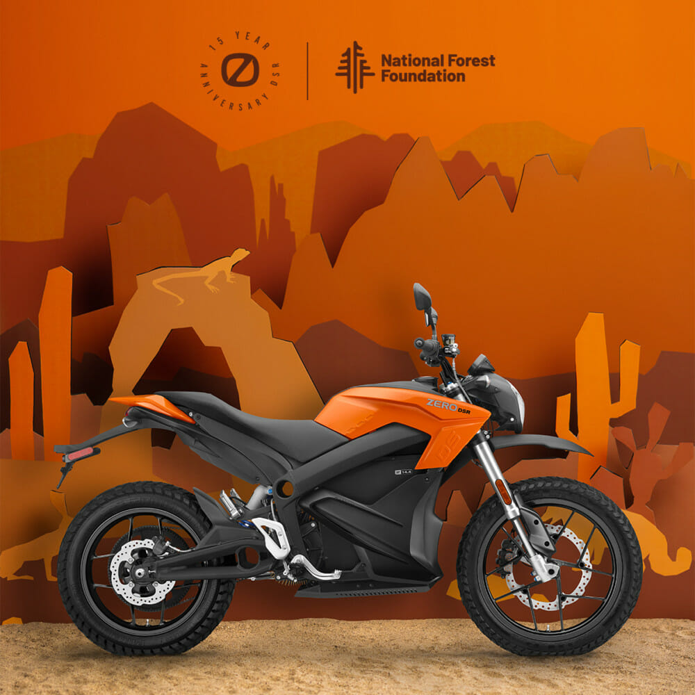 Zero Motorcycles Launches Limited-Edition DSR as Part Of 15th Anniversary Celebration