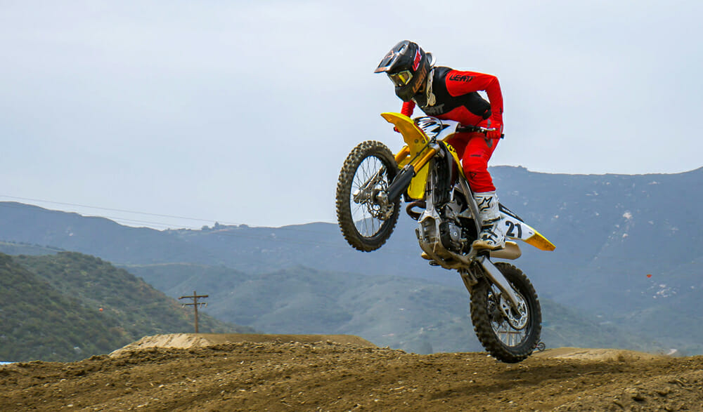2021 Suzuki RM-Z450 wheelie