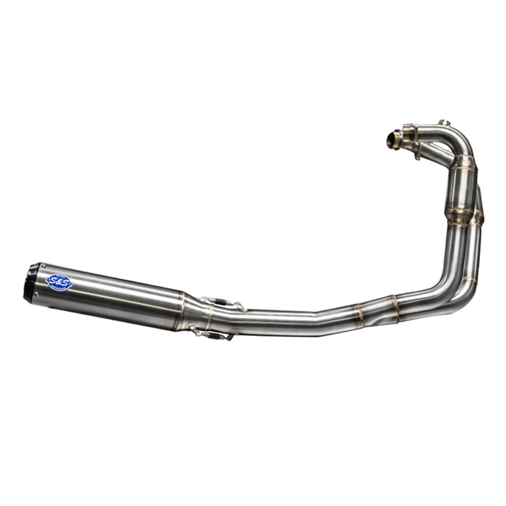 Qualifier 2-1 50 State Exhaust System, Stainless Steel with Black Endcap for 2019-21 Royal Enfield® 650 Models
