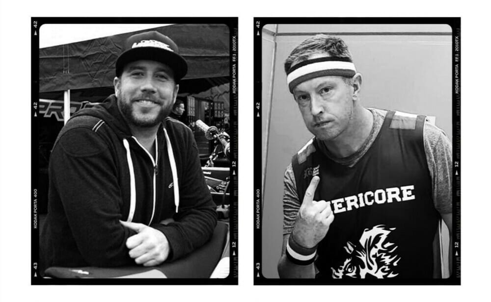 Grant Langston and DMXS radio host Kevin Kelly