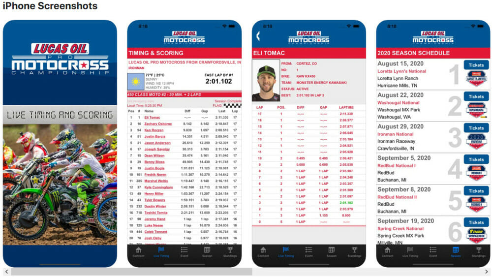 Official Pro MX App Screenshots