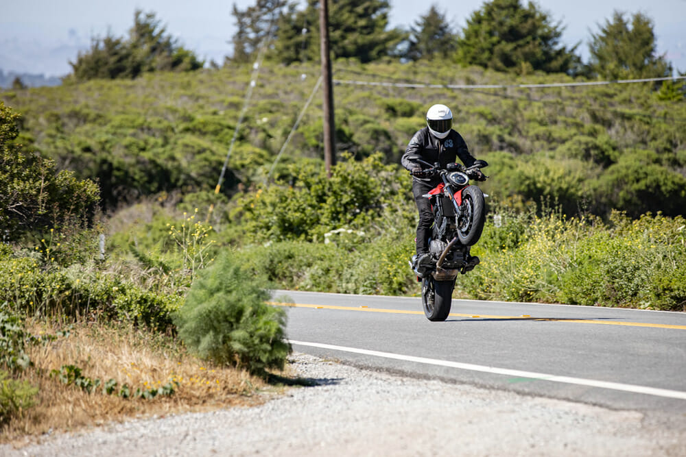 2021 Ducati Monster Wheelie