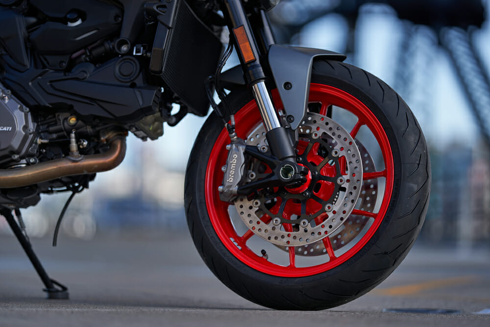 2021 Ducati Monster front suspension