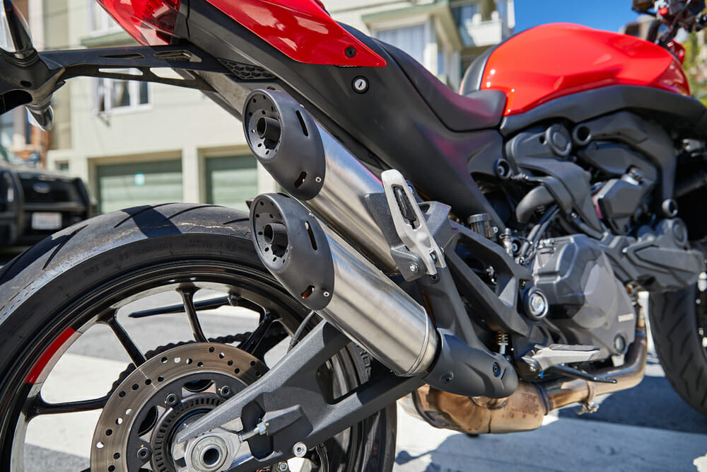 2021 Ducati Monster mufflers