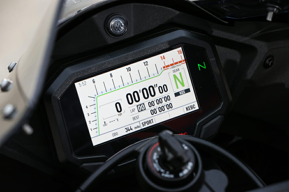 2021 Kawasaki Ninja ZX-10R dash