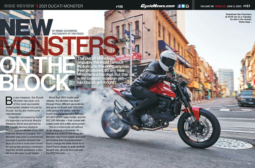 Cycle News 2021 Ducati Monster Review