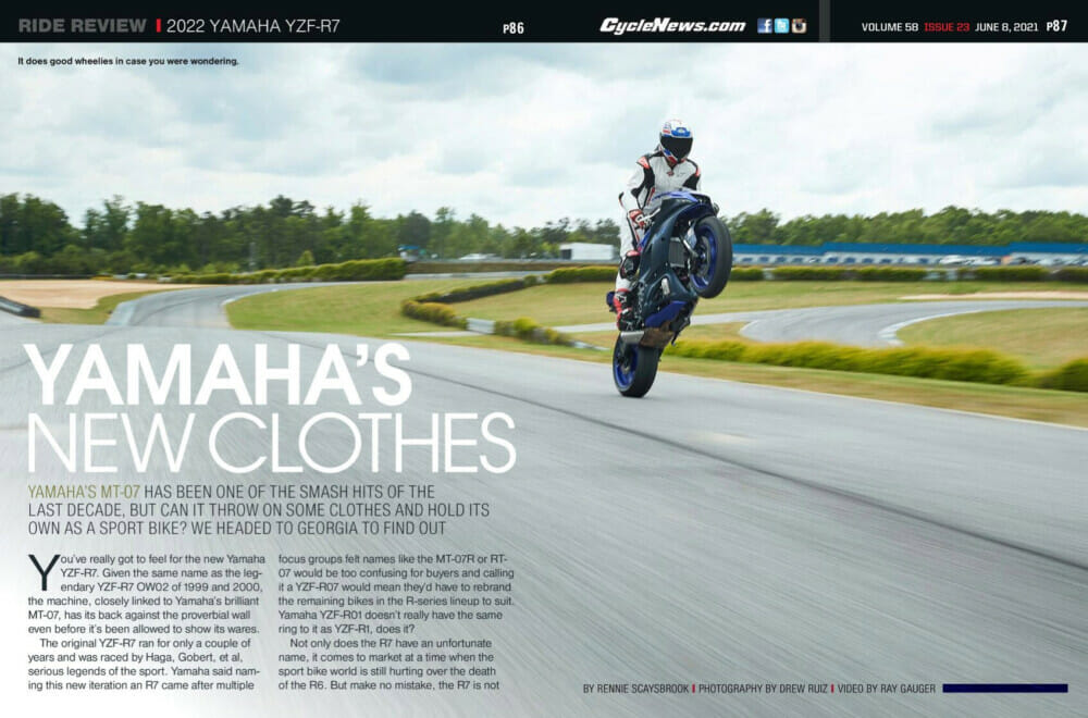 Cycle News Review 2022 Yamaha YZF-R7