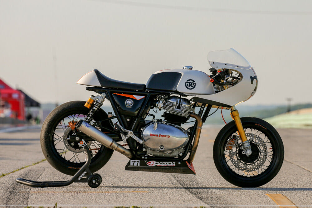 Royal Enfield 2021 Build Train Race Road Racing - CJ Lukacs bike a