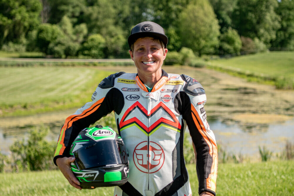 Royal Enfield 2021 Build Train Race Road Racing - CJ Lukacs portrait