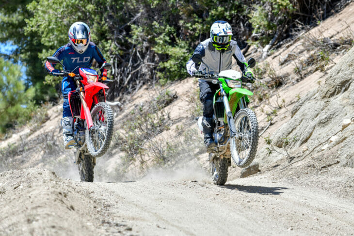 2021 Honda CRF300L vs. Kawasaki KLX300