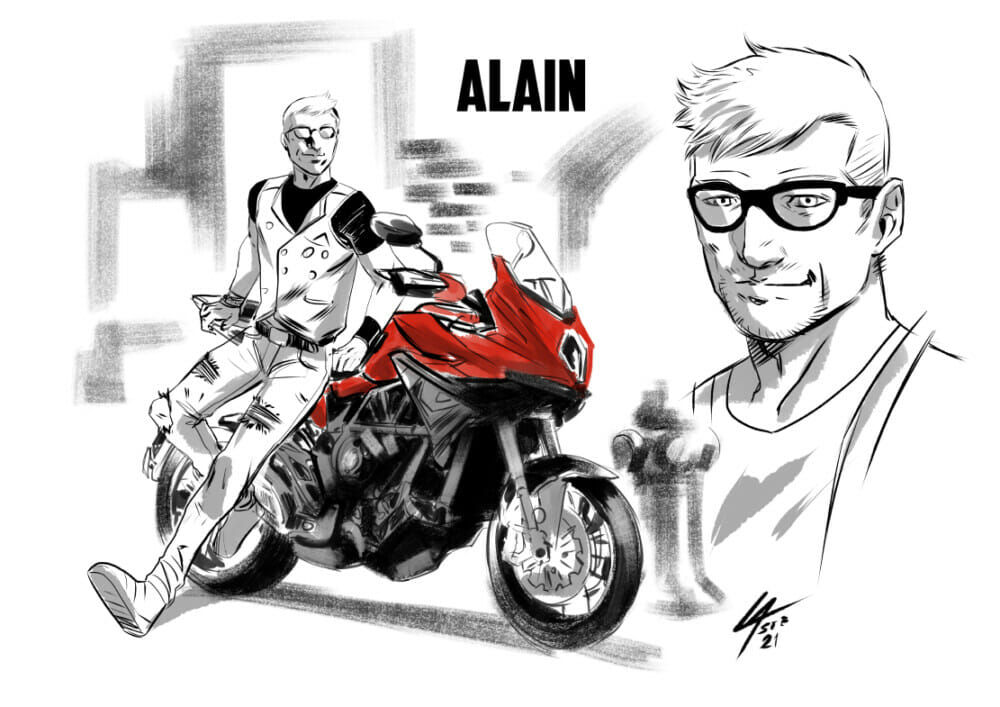 MV Agusta Motorcycles Featured in Comic Strip