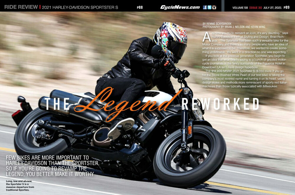 Cycle News 2021 Harley-Davidson Sportster S Review