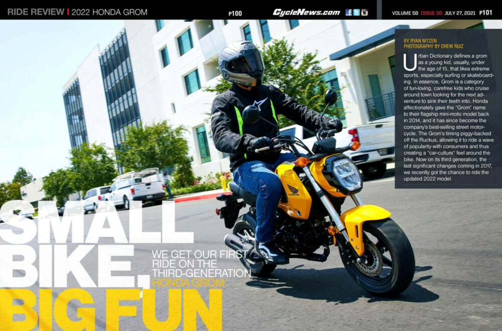 Cycle News 2022 Honda Grom Review