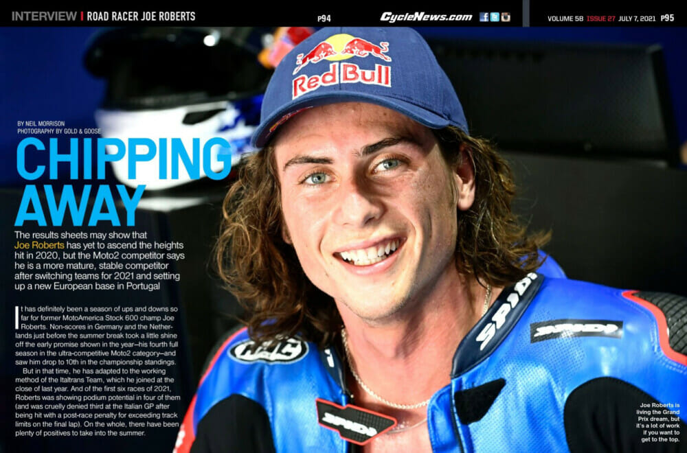 Cycle News interviews Road Racer Joe Roberts