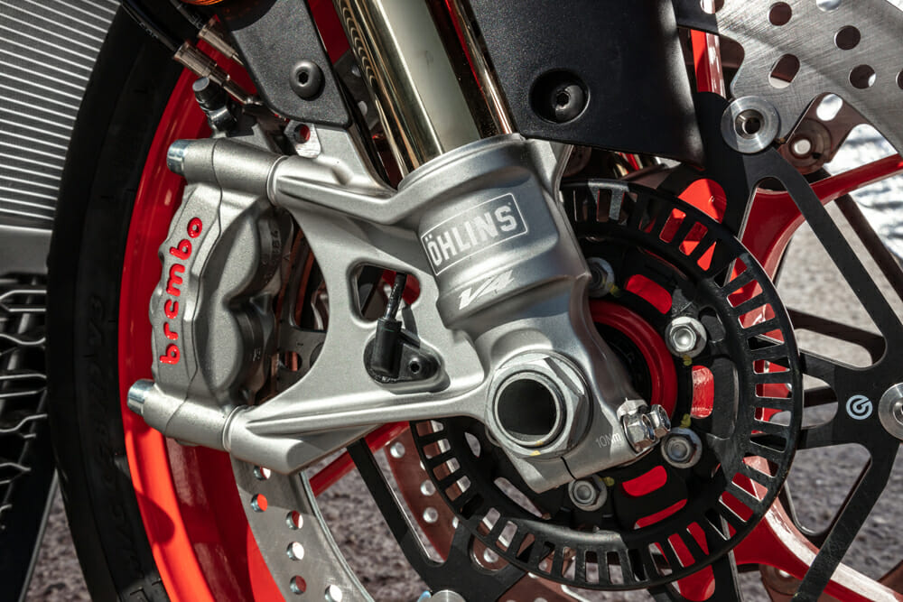 2021 Aprilia Tuono V4 Ohlins suspension