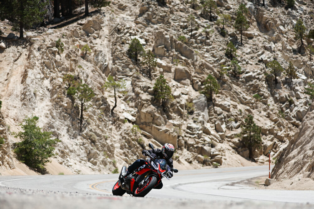 2021 Aprilia Tuono V4 canyon riding