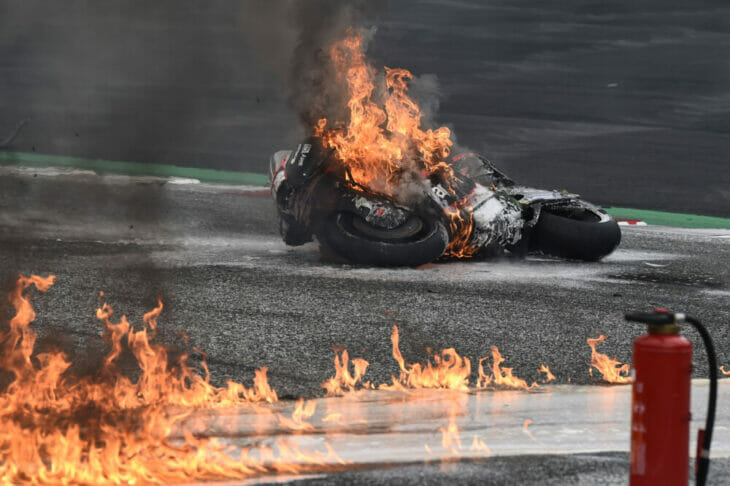 2021 Styrian MotoGP News Sunday fire