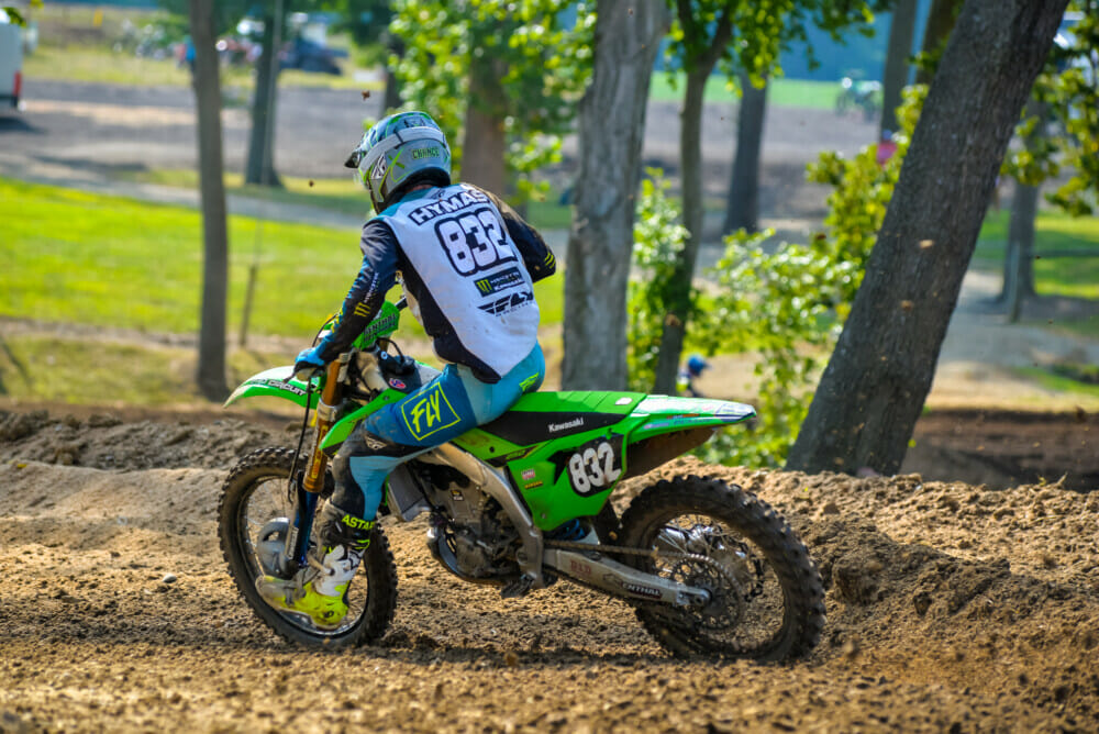 Chance Hymass at Scouting Moto Combine at the Ironman round of Lucas Oil Pro Motocross