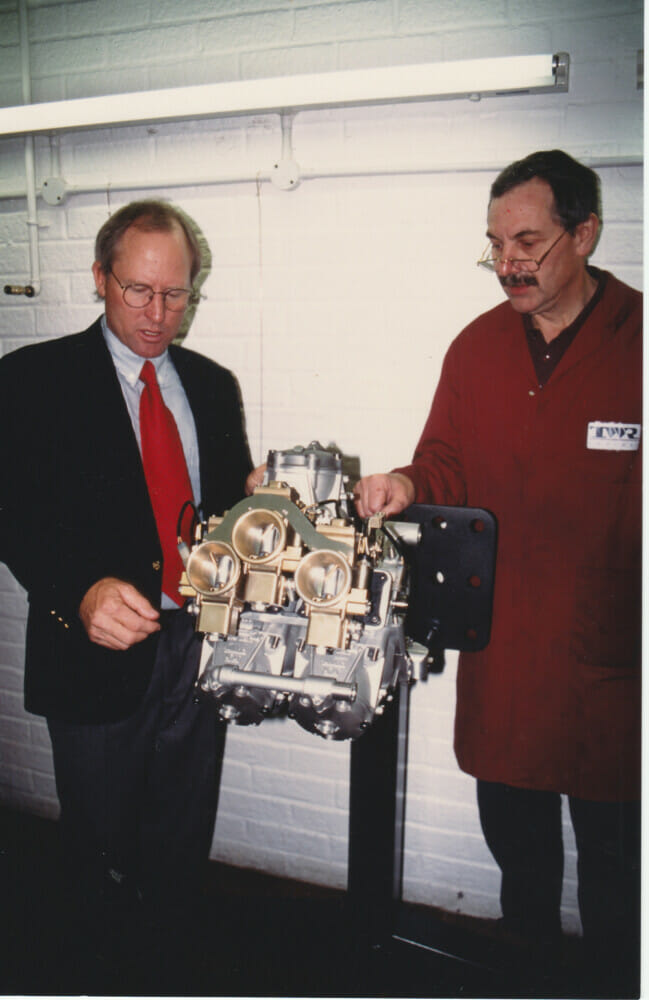 Roberts and a TWR engineer