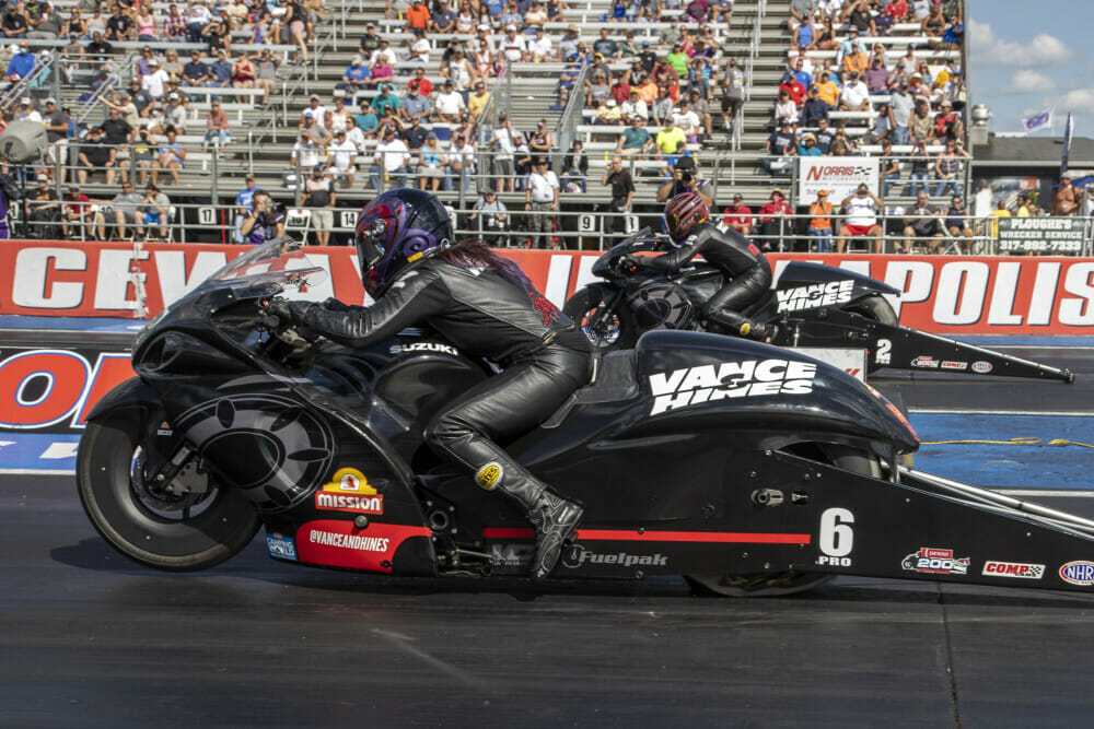 2021 NHRA Drag Racing Indy Results - Cycle News