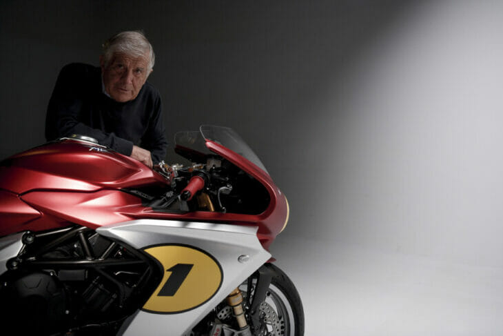 Giacomo Agostini and the Superveloce Ago motorcycle