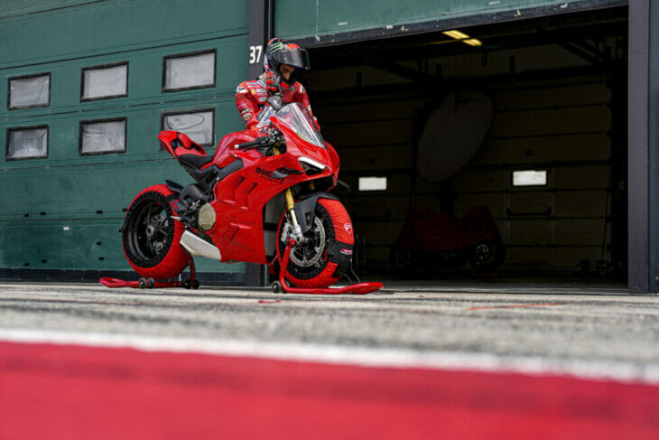 2022 Ducati Panigale V4 S First Look pits