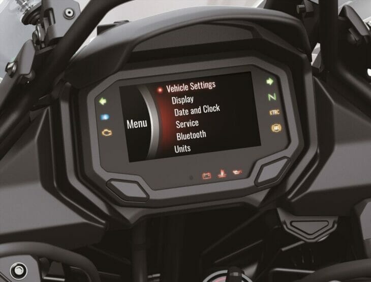 2022 Kawasaki Versys 650 First Look dash