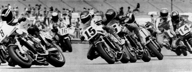 Jeff Haney (15) 1985 Daytona 200