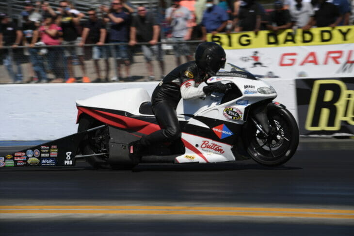 Steve Johnson at 2021 Vegas NHRA Drag Race