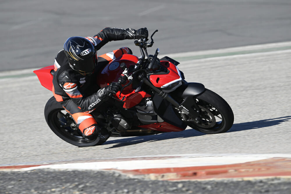 2022 Ducati Streetfighter V2 on track