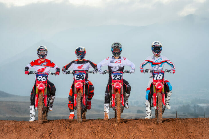Successful four-rider roster of Ken Roczen, Chase Sexton, Hunter Lawrence and Jett Lawrence returns for new season.