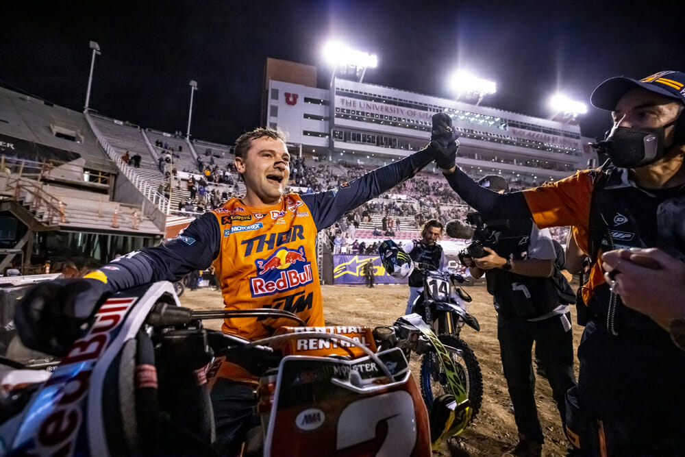 Cooper Webb at 2021 SX final round