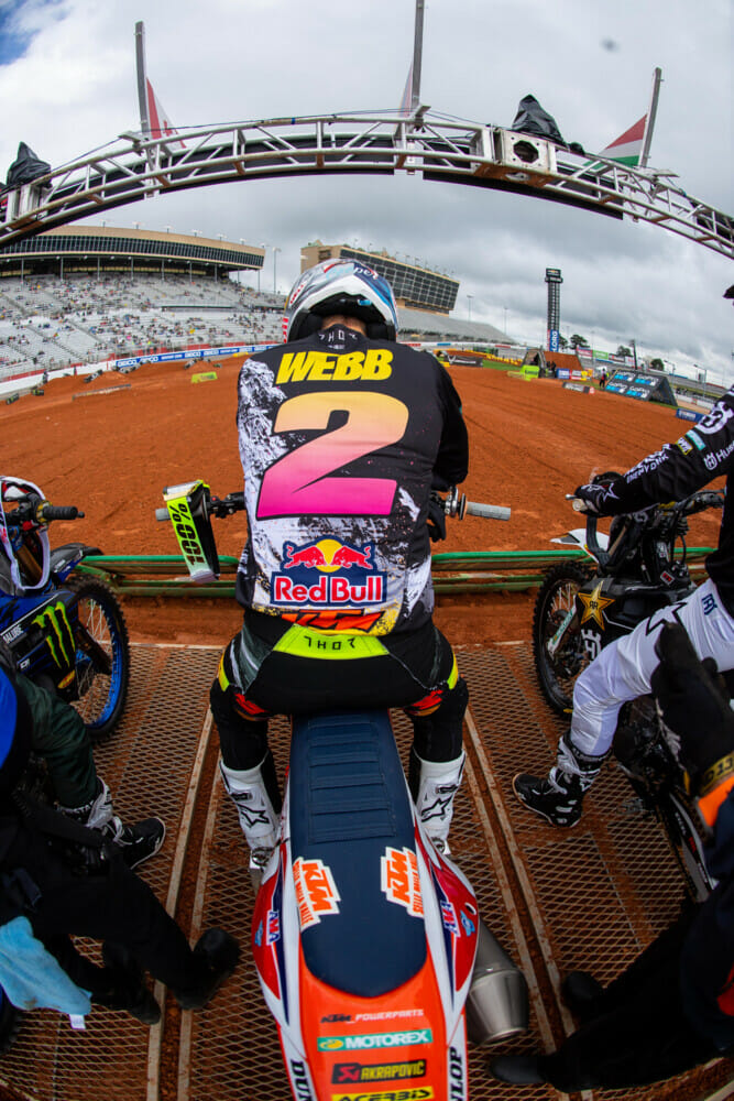 Cooper Webb on SX start line