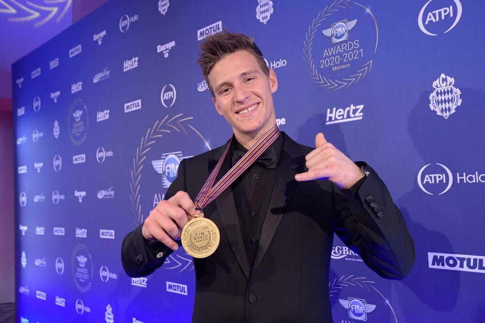 Fabio Quartararo at FIM 2020-21 Awards Banquet