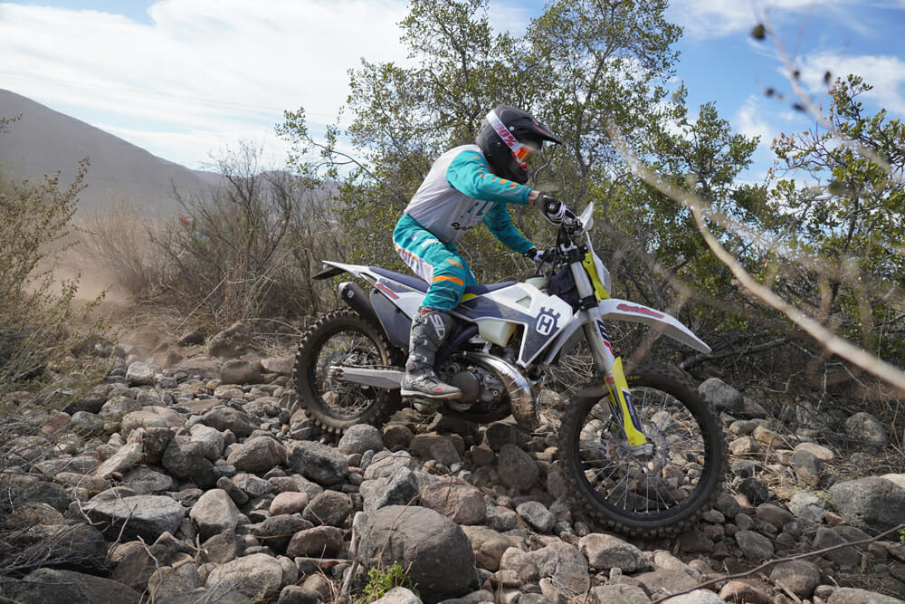 Sean Finley on the Husqvarna TE300i