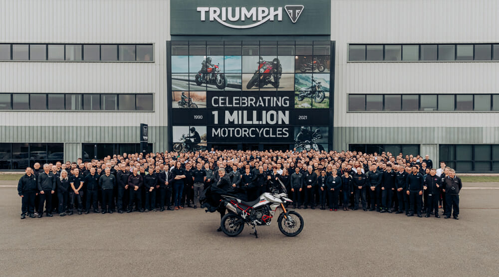 Triumph Unveils Landmark One-Millionth Bike