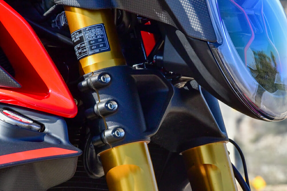 2022 MV Agusta Brutale 1000 RR triple clamp