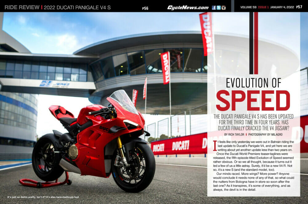 Cycle News Magazine 2022 Ducati Panigale V4 S Review