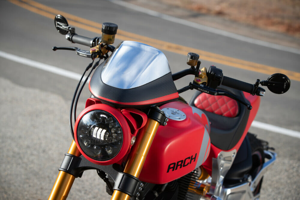 ARCH Motorcycle KRGT featuring J.W. Speaker Adaptive Motorcycle Headlight