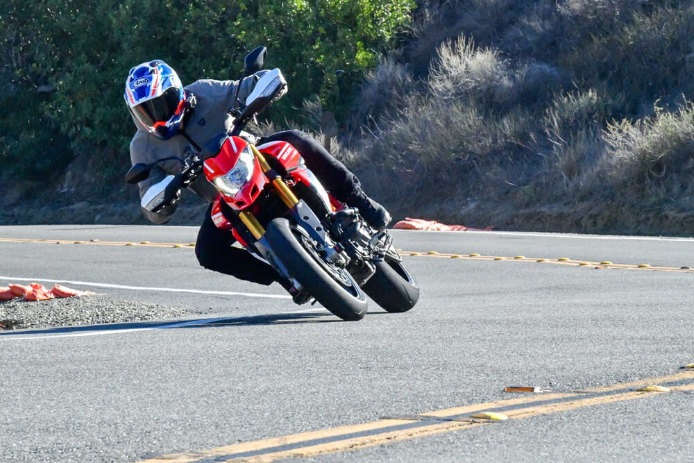 2022 Ducati Hypermotard 950 SP at speed