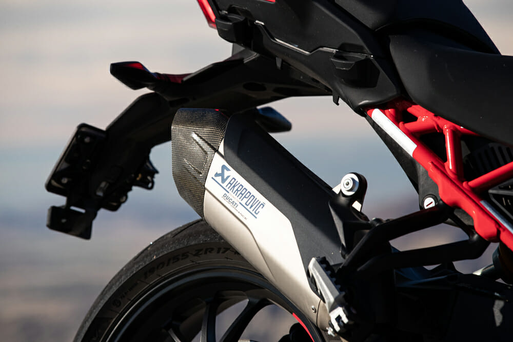 2022 Ducati Multistrada V4 Pikes Peak Akrapovic exhaust