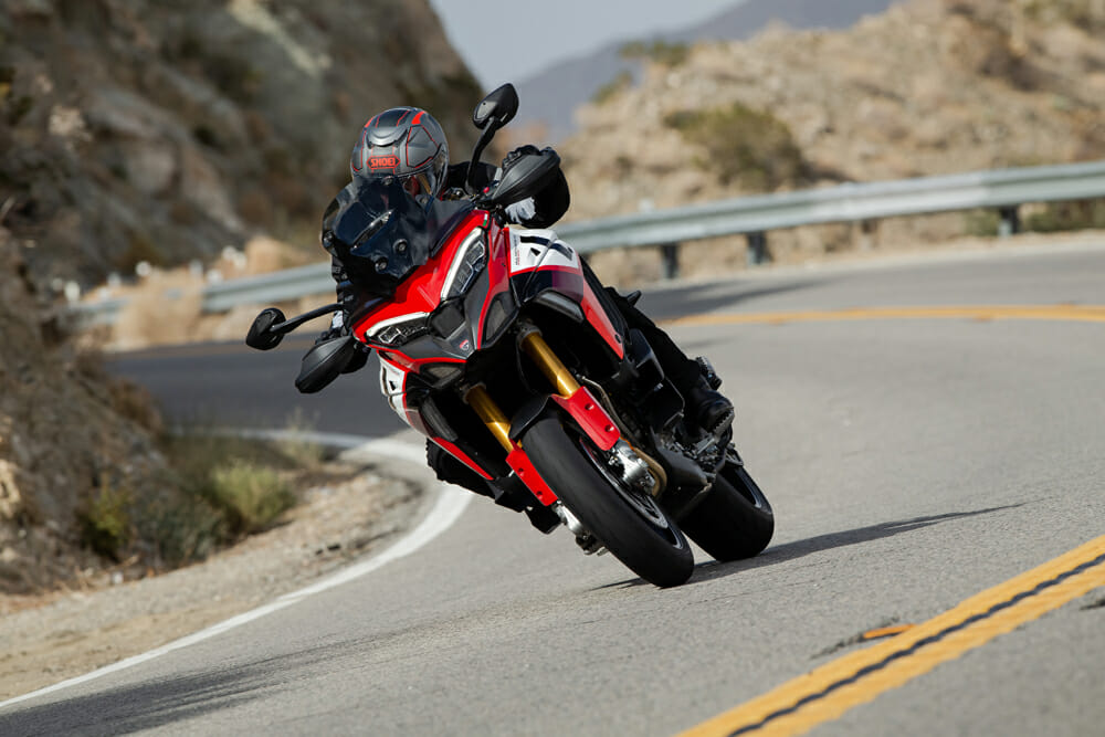 2022 Ducati Multistrada V4 Pikes Peak canyon riding